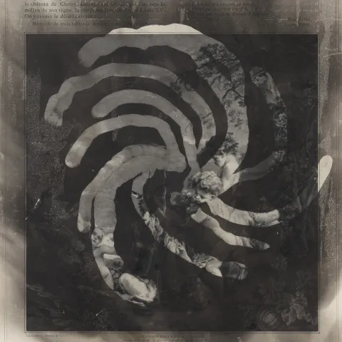 Ladislav Novák, Prstová hvězda, 30,5x23cm, tuš a fumáž na papíře, 1963