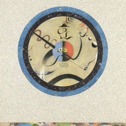 Jiří Kolář, Miróova Luna, 65x50cm, chiasmáž - reliéf, 1992