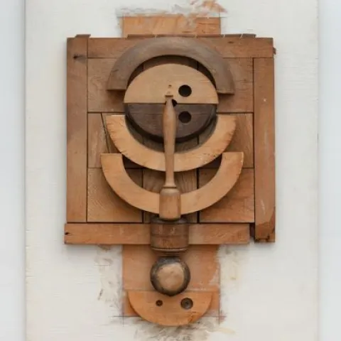 Libor Fára, Objekt II, 85 x 64 cm, asambláž, 1977